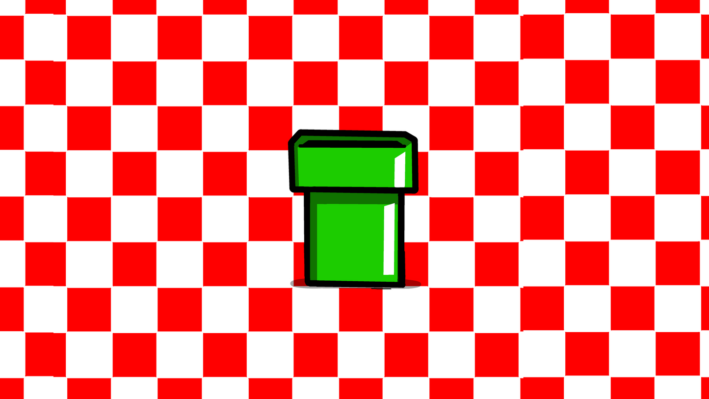 "Super Gary World" Block Green Pipe