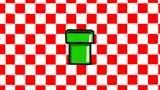 "Super Gary World" Block Green Pipe