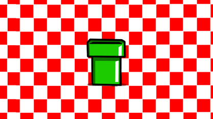 "Super Gary World" Block Green Pipe