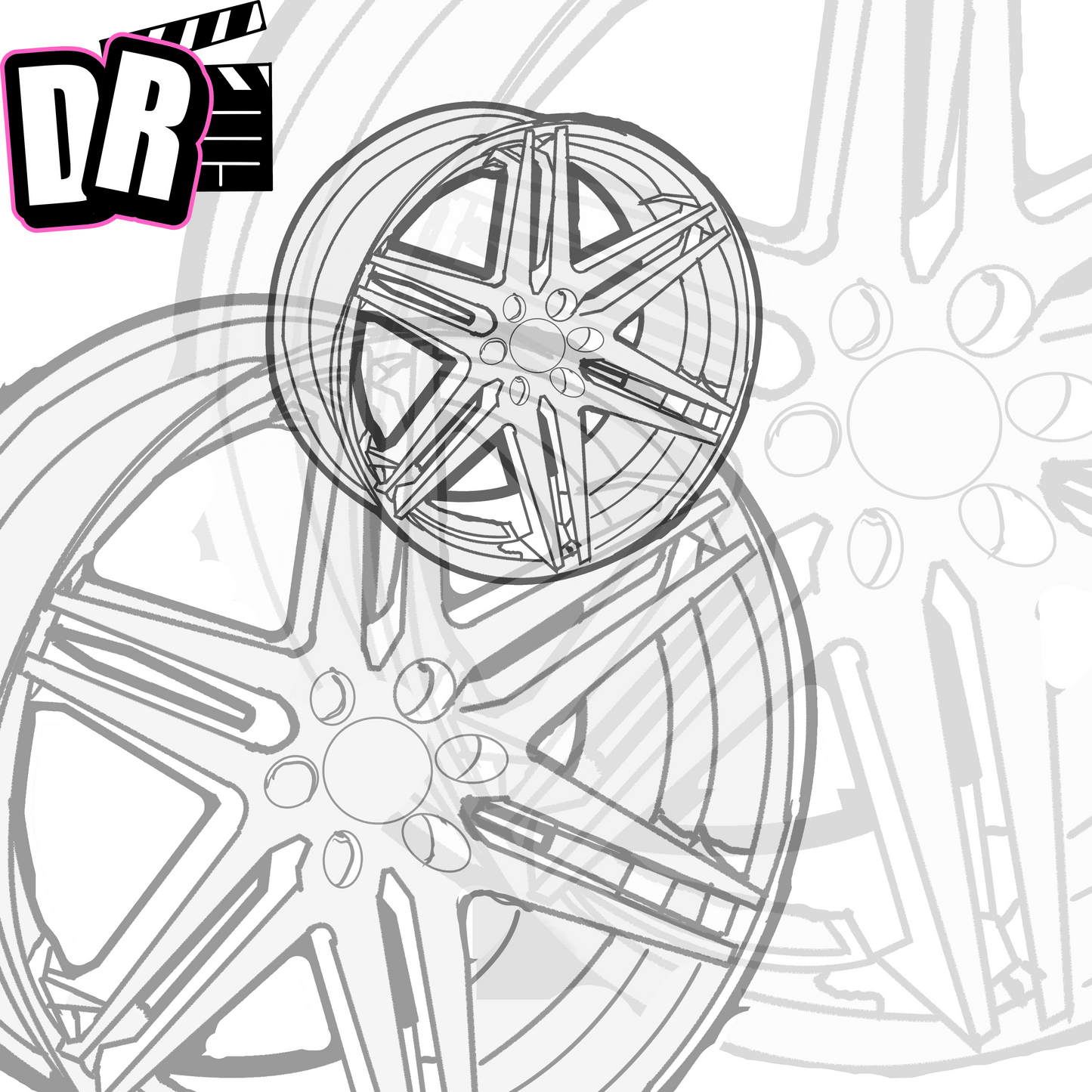 "HIP-HOP: BACKGROUNDS VOL. 1" Car Rim Background